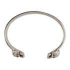 Alexander McQueen Silver Camo Skull Bracelet