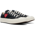 COMME des GARÇONS PLAY Black Converse Edition Chuck 70 OG Single Heart Sneakers
