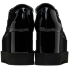 Stella McCartney Black Limited Edition Elyse Monochrome Platform Derbys