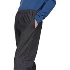 Tibi SSENSE Exclusive Grey Pinstripe Jogger Trousers