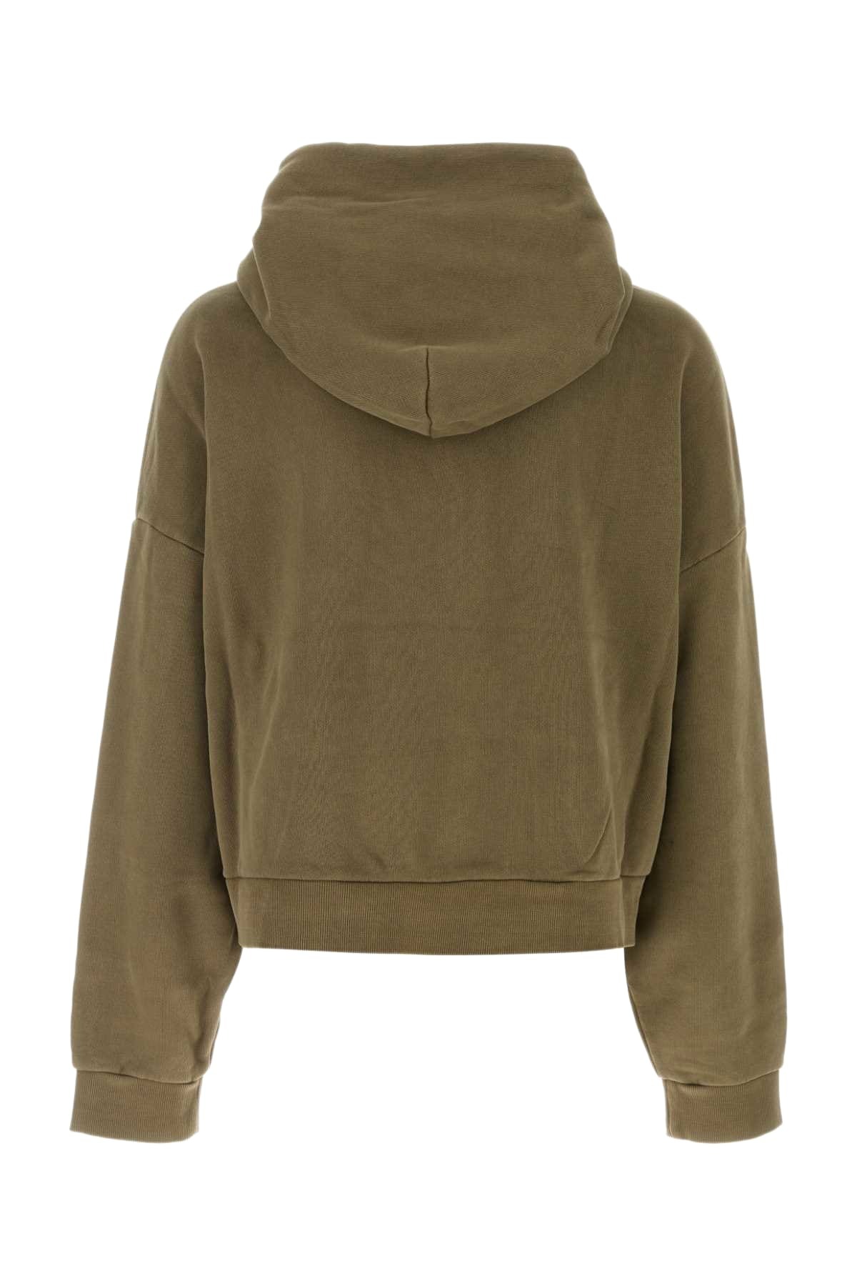 Entire Studios Army Green Cotton Oversize Sweatshirt