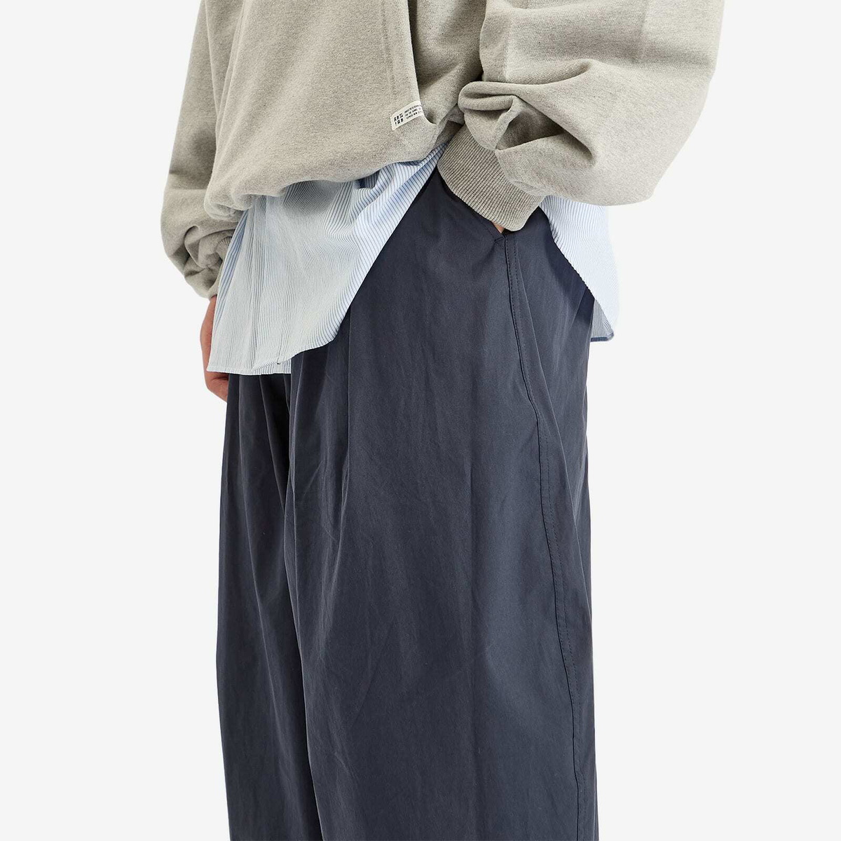 Anglan Men's Essential Easy Balloon Trousers in Navy 
