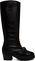 Kiko Kostadinov Black Knotted Riding Boots