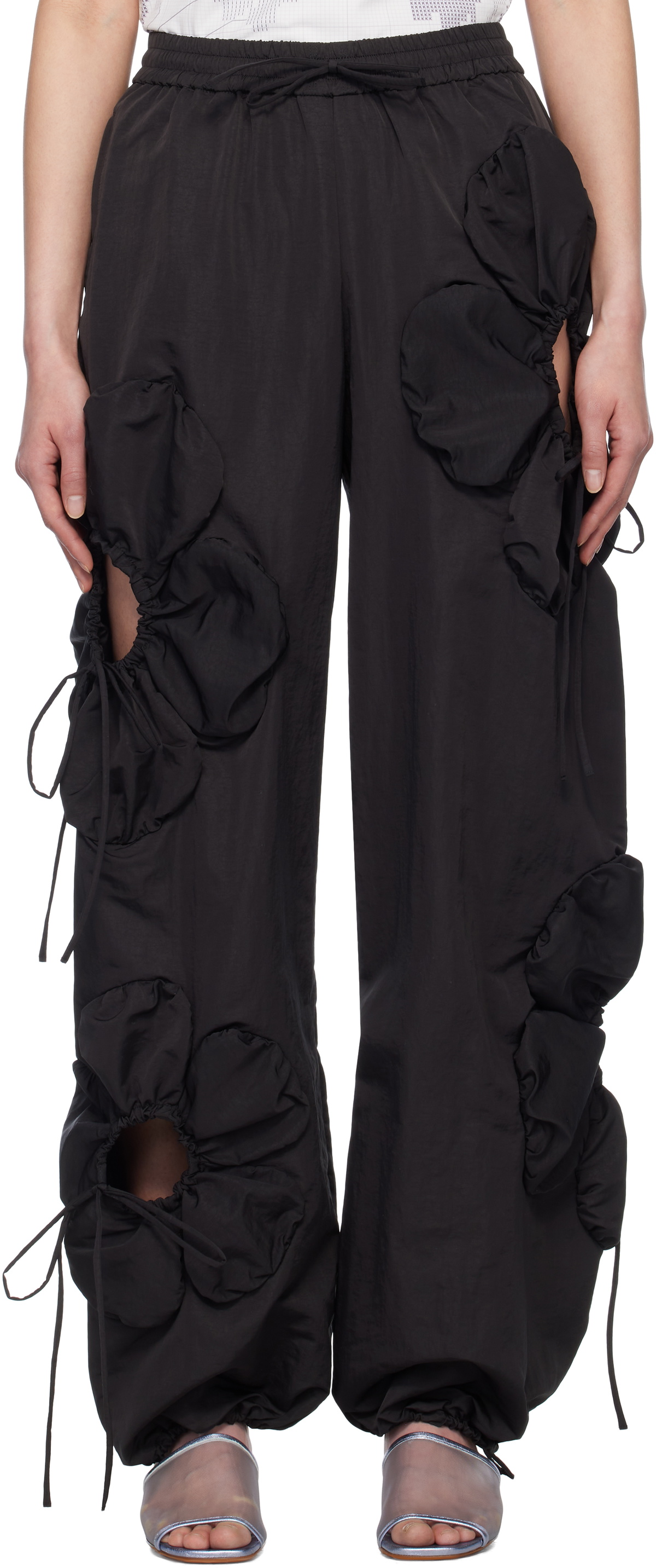 J.Kim Black Flower Lounge Pants