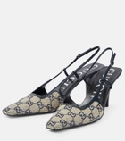 Gucci - GG embellished slingback pumps