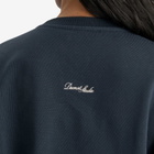 DUNST Women's Unisex Classic Logo Sweatshirt in French Navy
