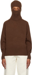 VAARA Brown Balaclava Hoodie