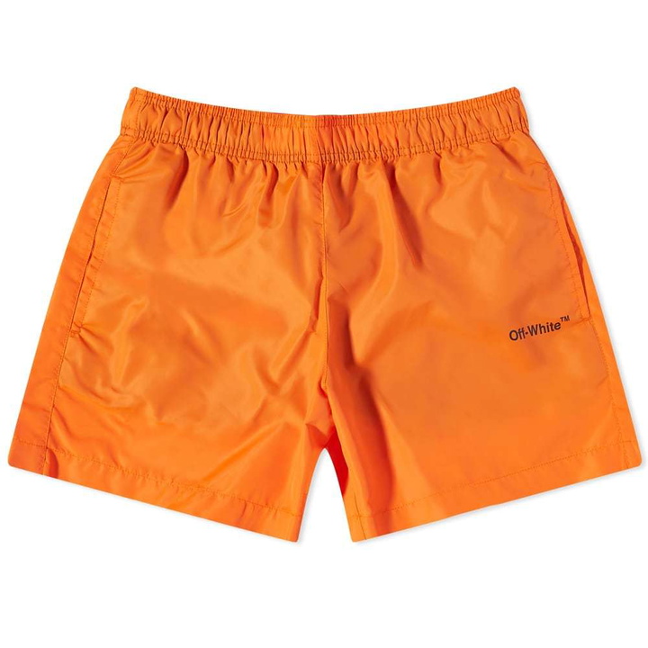 Photo: Off-White Diagonal Outline Swimshorts