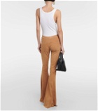 Stouls Cherilyn suede flared pants