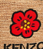 Kenzo - Large Boke Flower raffia tote bag