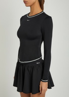 Tala Ultralite Active Logo Stretch-jersey T-shirt Black