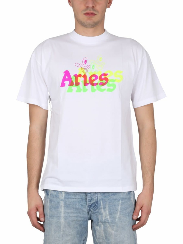 Photo: Aries Trippy Aye Duck T-shirt