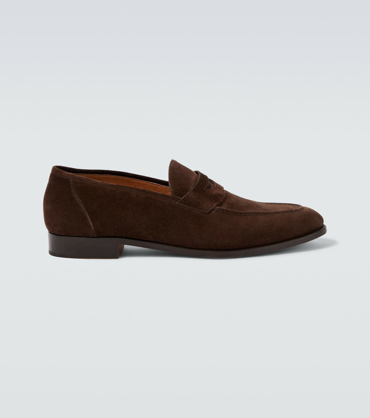 Loro Piana Sergio suede penny loafers