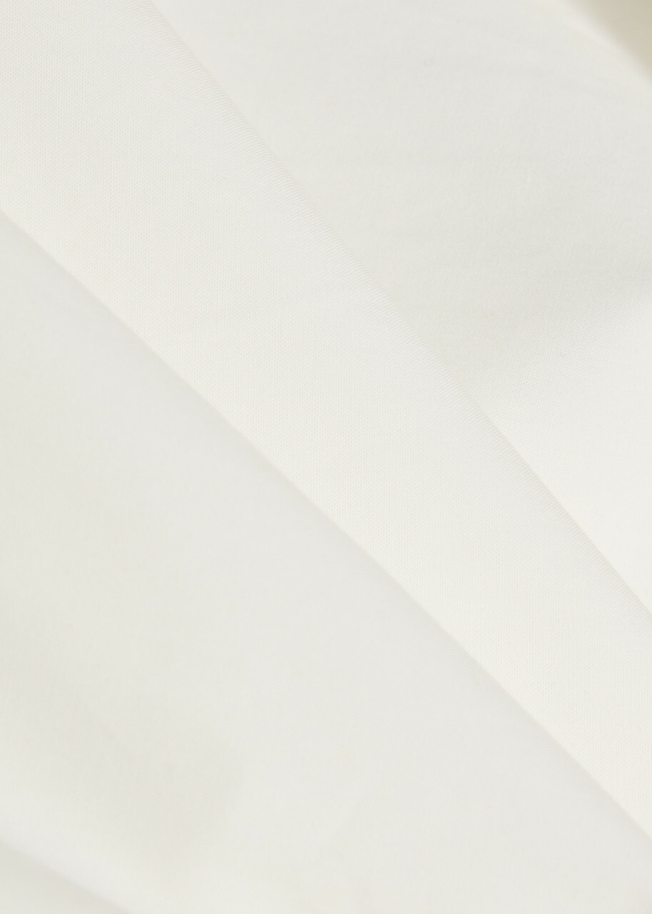 Petar Petrov Wrap-effect Cotton-poplin Shirt White
