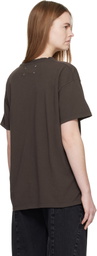 Maison Margiela Brown Numerical Cotton T-shirt