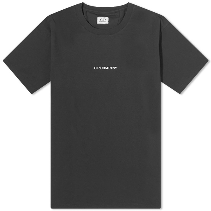 Photo: C.P. Company Men's Small Logo T-Shirt in Black