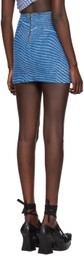 VITELLI SSENSE Exclusive Blue Denim Miniskirt