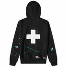 PLACES+FACES Paint Splat Hoody in Black