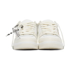 Off-White White and Taupe Out Of Office Sneakers