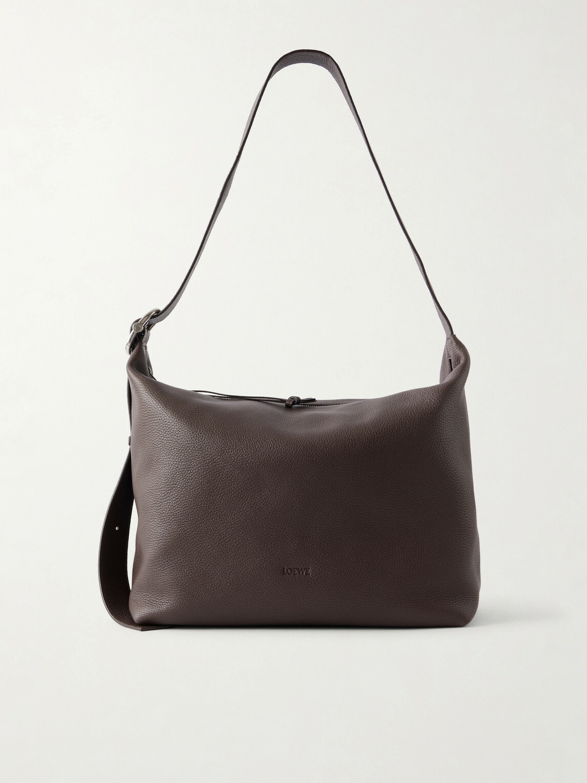 LOEWE - Loop Large Logo-Debossed Leather Shoulder Bag