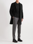 Hugo Boss - H-Hyde-214 Slim-Fit Virgin Wool and Cashmere-Blend Coat - Black