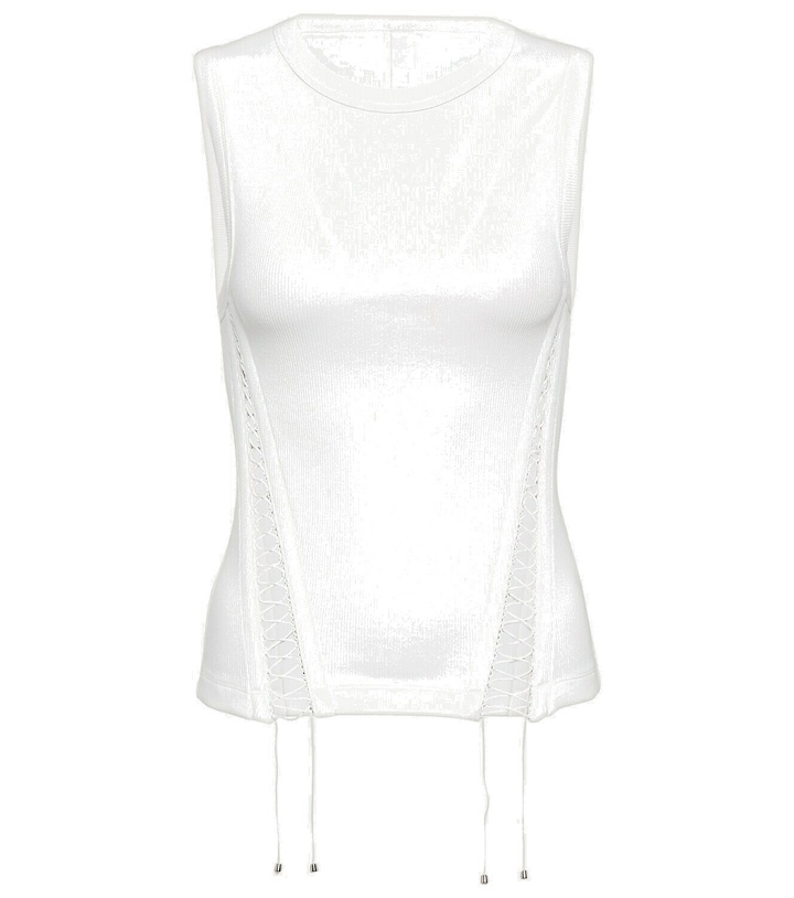 Photo: Dion Lee Cutout cotton-blend top