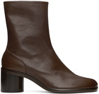 Maison Margiela Brown Tabi Boots