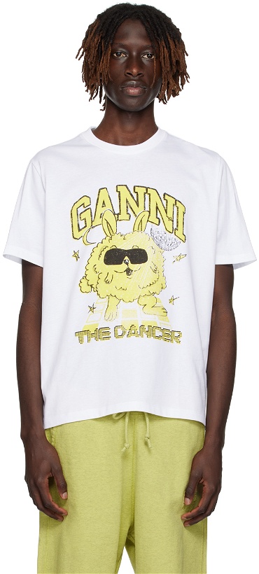 Photo: GANNI White Dance Bunny T-Shirt