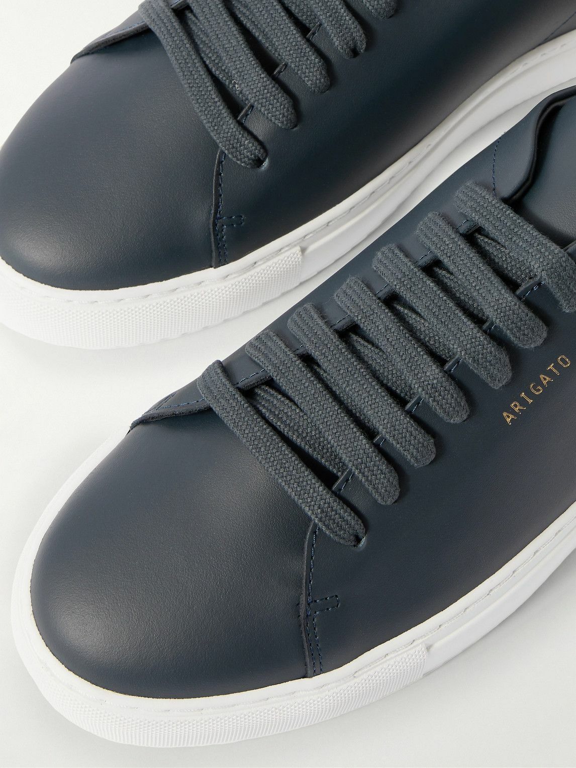 Axel Arigato - Clean 90 Suede-Trimmed Leather Sneakers - Blue