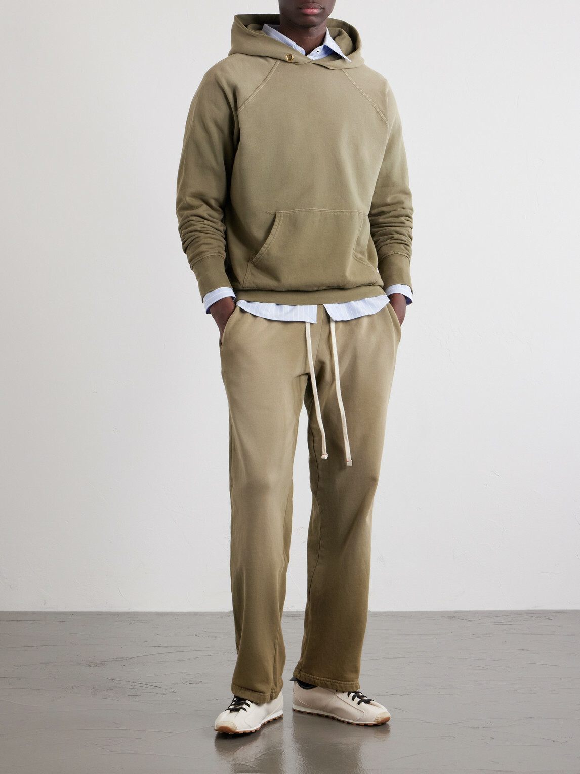 Les Tien - Cotton-Jersey Hoodie - Green