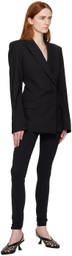 Nensi Dojaka Black Peaked Blazer