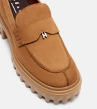 Hogan H700 leather platform loafers