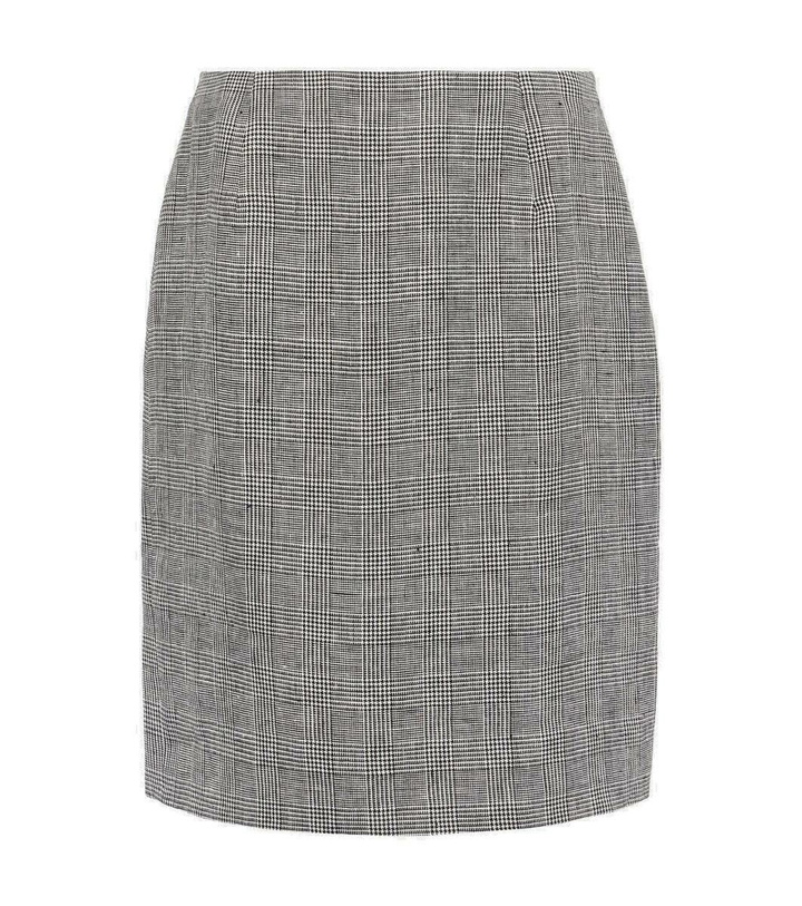 Photo: Blazé Milano Coci checked linen pencil skirt