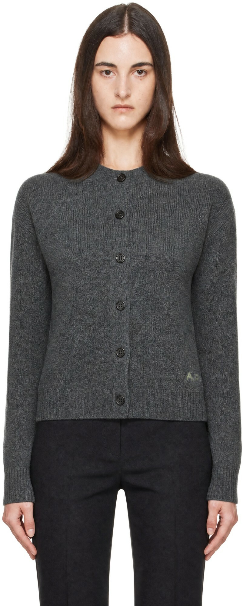 A.P.C. Gray Lila Cardigan