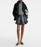 Loewe Petal Anagram leather mules