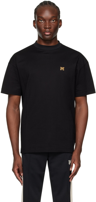 Photo: Palm Angels Black Monogram Pin T-Shirt