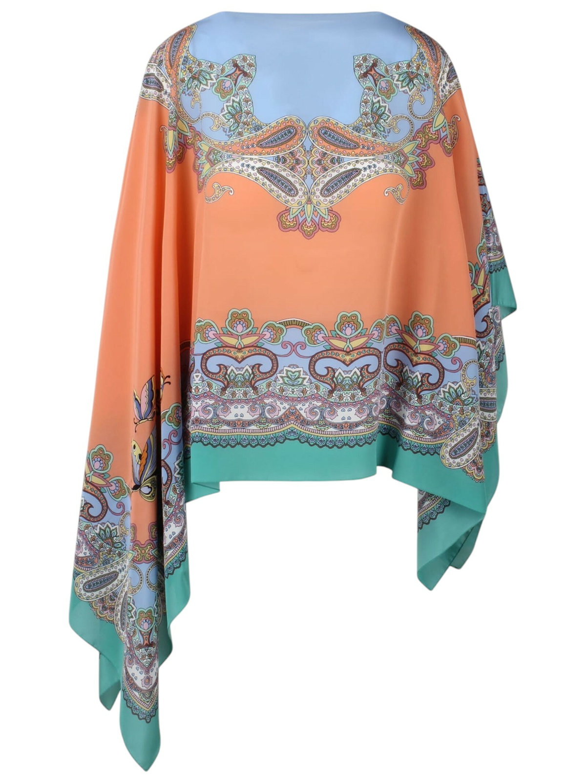 【送料&関税込】Etro Floral Print Cape Etro Floral Wool-Blend Cape | Neiman Marcus