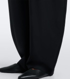 Róhe Wool and mohair barrel pants