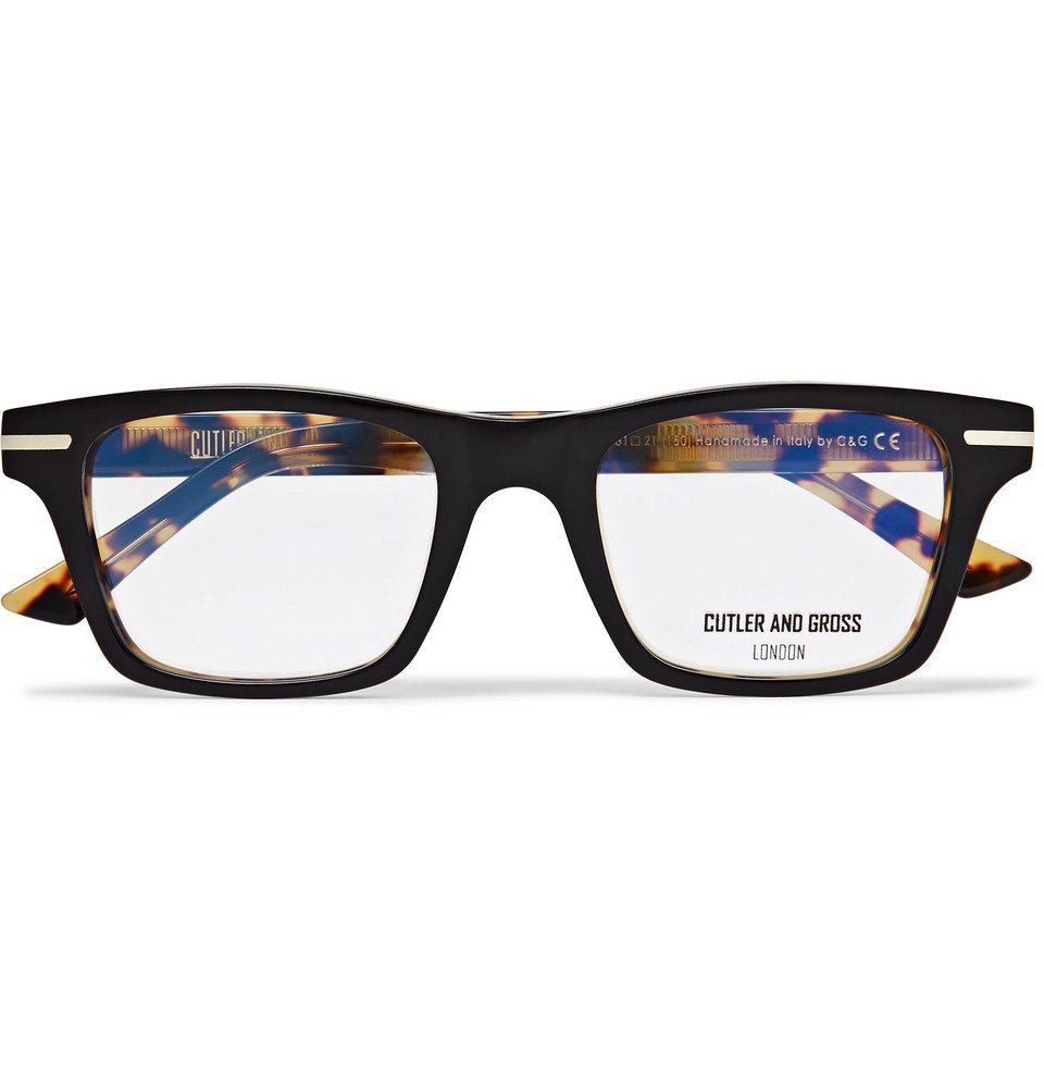 Cutler and Gross - Square-Frame tortoiseshell Acetate Optical Glasses