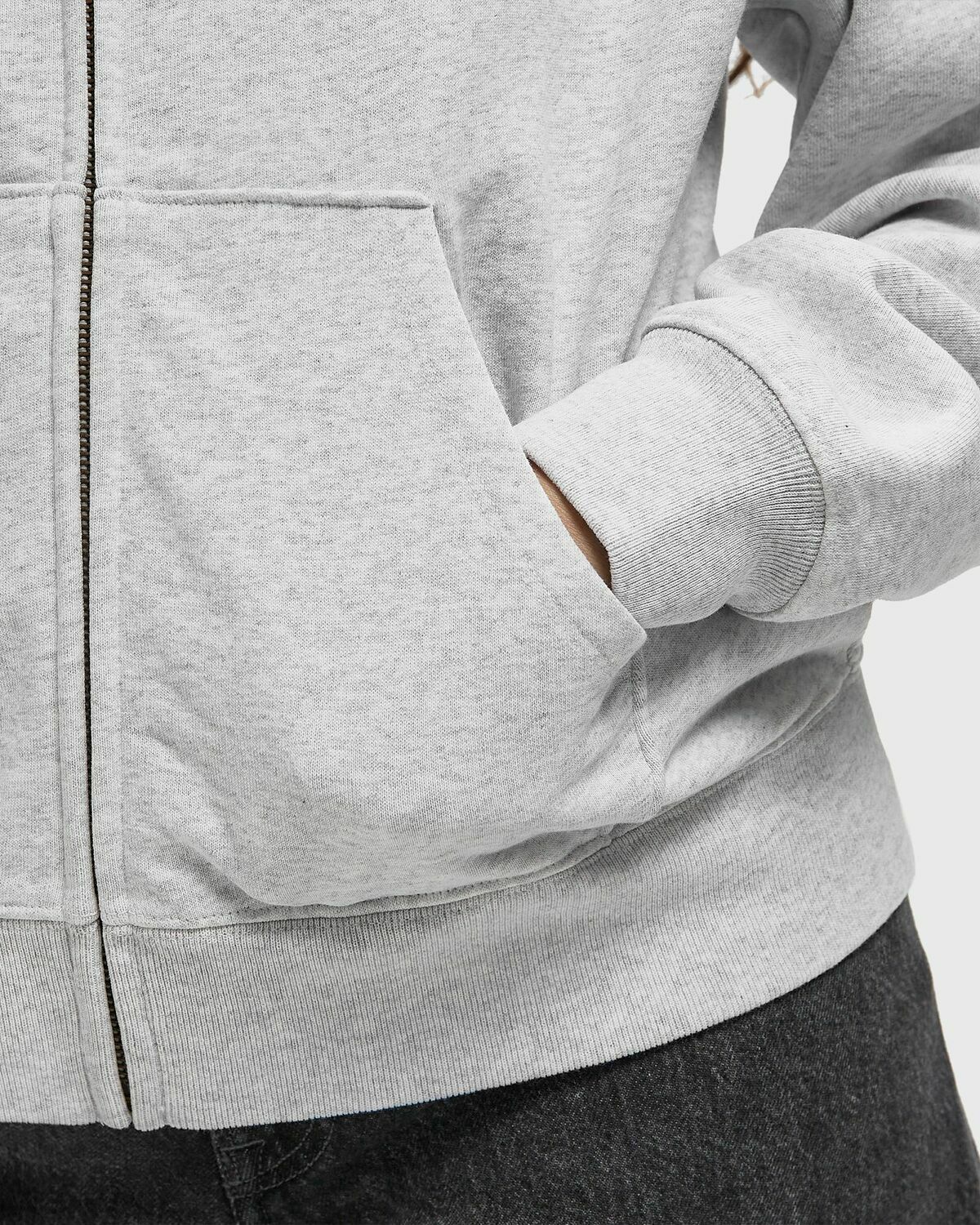 Sporty & Rich Yale Classic Zip Hoodie Grey Womens Hoodies/Zipper
