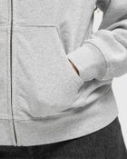Sporty & Rich Yale Classic Zip Hoodie Grey Womens Hoodies/Zipper
