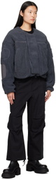 Entire Studios Gray Fluffy Jacket