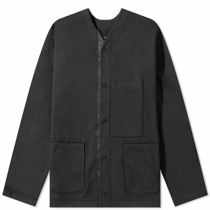Photo: Engineered Garments Men's Fleece Cardigan in Black