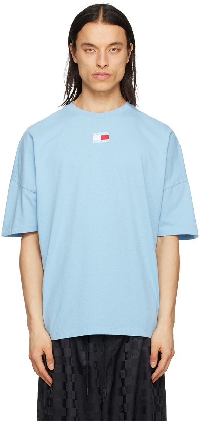 Photo: Tommy Jeans Blue Embroidered T-Shirt
