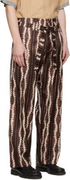 Nicholas Daley Brown & White Roketsu-Dyed Trousers
