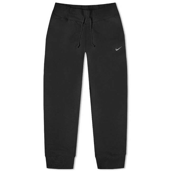 Photo: Nike Women's Phoenix Fleece Cuff Pant in Black/Sail