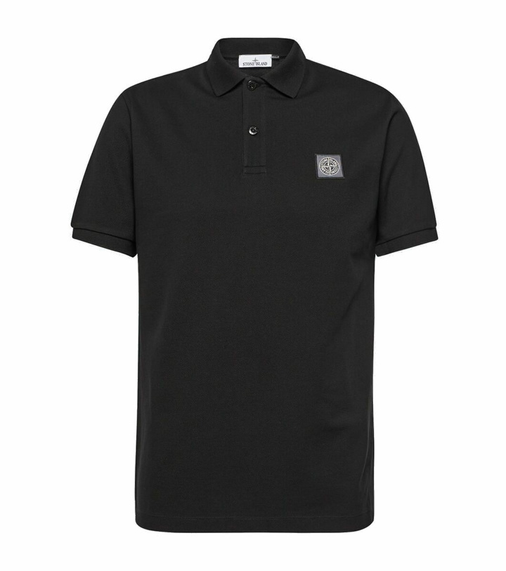 Photo: Stone Island Logo patch cotton polo shirt