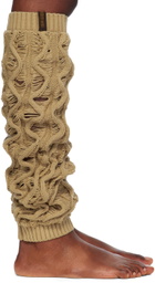 Isa Boulder Beige Fudgy Leg Warmers