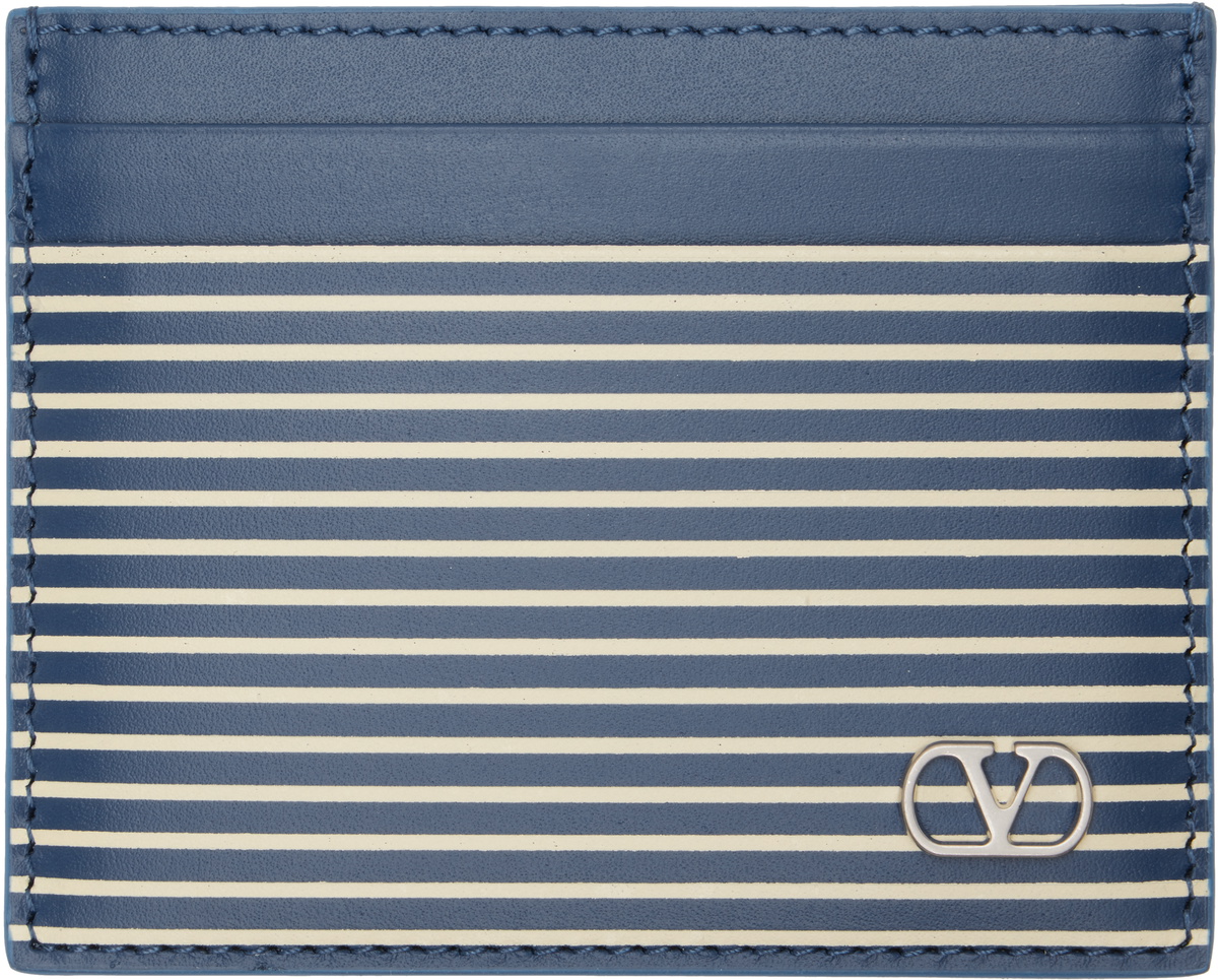 Valentino Blue Valentino Garavani VLTN Neck Wallet Valentino Garavani