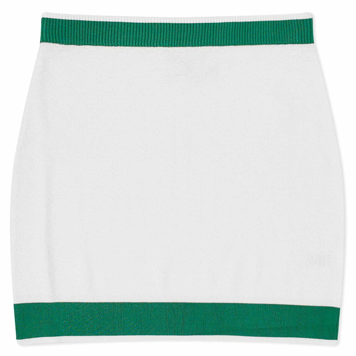 Photo: Casablanca Women's 3D Monogram Mini Skirt in White